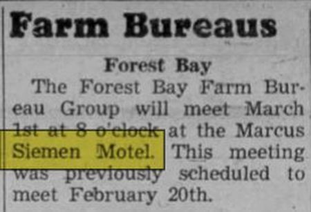 Windmill Motel (Siemen Motel) - Feb 1959 Article